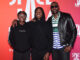 Bryce Maximus James, Bronny James, and LeBron James at "Space Jam: A New Legacy" Party in the Park After Dark at Six Flags Magic Mountain in Los Angeles in June 2021