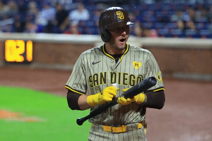 Jackson Merrill with the San Diego Padres in June 2024